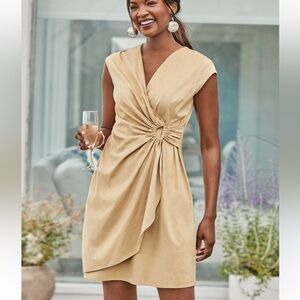 Tommy Bahama Faux Suede Wrap Dress Size Small